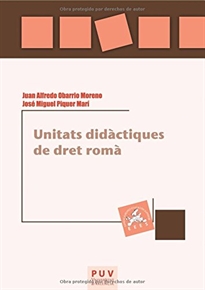 Books Frontpage Unitats didàctiques de dret romà