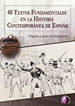 Front page40 textos fundamentales en la Historia Contemporánea de España