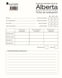 Books Frontpage Ficha de evaluación de la Escala de Motricidad Infantil de Alberta