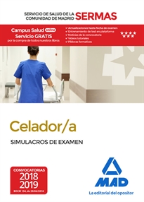 Books Frontpage Celador/a del Servicio de Salud de la Comunidad de Madrid. Simulacros de examen