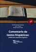 Front pageComentario de Textos Hispánicos: Análisis del Comentario Lingüístico