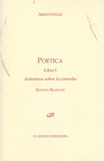 Books Frontpage Poética. Libro I. Anónimos sobre la comedia.