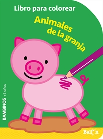 Books Frontpage Colorear Bambinos - Animales Granja