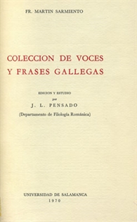 Books Frontpage Colección de voces y frases gallegas de Fr. Martín Sarmiento