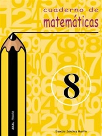 Books Frontpage Cuaderno de matemáticas nº  8. Primaria