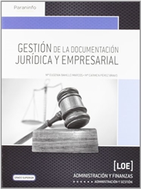 Books Frontpage Gestión de la documentación jurídica y empresarial