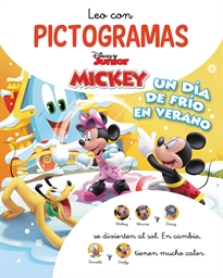 Books Frontpage Mickey Mouse Funhouse. Leo con pictogramas. Un día de frío en verano (Disney. Lectoescritura)