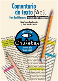 Books Frontpage Comentario de texto fácil para Bachillerato