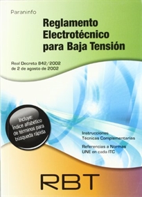 Books Frontpage RBT Reglamento electrotécnico para baja tensión