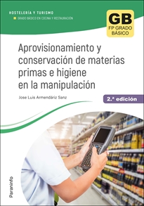 Books Frontpage Aprovisionamiento y conservación de materias primas e higiene en la manipulación 2.ª edición 2023