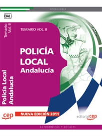 Books Frontpage Policía Local de Andalucía. Temario  Vol. II.