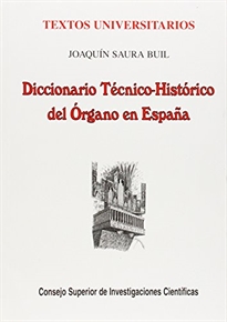 Books Frontpage Diccionario técnico-histórico del órgano en España