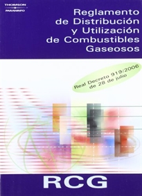 Books Frontpage RCG. Reglamento de distribución y utilización de combustibles gaseosos