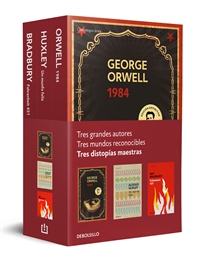Books Frontpage Distopías maestras (pack con: 1984 de Orwell | Un mundo feliz de Huxley | Fahrenheit 451 de Bradbury)