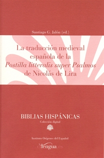 Books Frontpage La traducción medieval española de postilla litteralis super psalmos de Nicolás de Liria