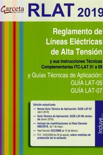 Books Frontpage RLAT 2019. Reglamento de líneas eléctricas de alta tensión 3ª edición