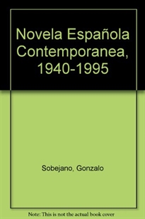 Books Frontpage Novela española contemporánea 1940-1995