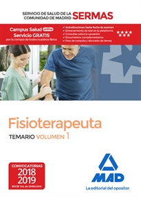Books Frontpage Fisioterapeuta del Servicio de Salud de la Comunidad de Madrid. Temario Volumen 1