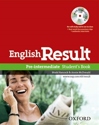 Books Frontpage English Result Pre-Intermediate. Student's Book DVD Pack