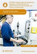 Front pagePreparación de máquinas, equipos y herramientas en operaciones de mecanizado por corte y conformado. FMEH0209 - Mecanizado por corte y conformado