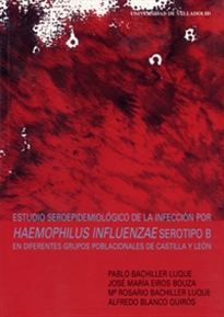 Books Frontpage Estudio Seroepidemiológico De La Infección Por Haemophilus Influenzae Serotipo B En Castilla Y León