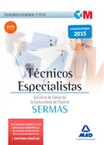 Books Frontpage Técnicos Especialistas del Servicio de Salud de la Comunidad de Madrid. Temario General y test