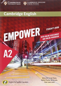 Books Frontpage Cambridge English Empower for Spanish Speakers A2 Student's Book with Online Assessment and Practice and Online Workbook