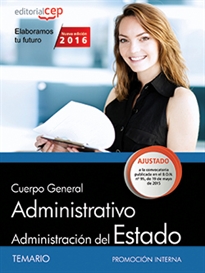 Books Frontpage Cuerpo General Administrativo de la Administración General del Estado (Promoción interna). Temario