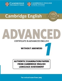 Books Frontpage Cambridge English Advanced 1 for Revised Exam from 2015 Student's Book without Answers