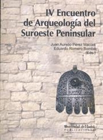 Books Frontpage IV Encuentro de Arqueología del Suroeste Peninsular