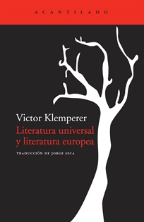 Books Frontpage Literatura universal y literatura europea
