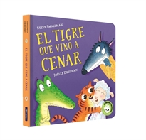 Books Frontpage El tigre que vino a cenar (La ovejita que vino a cenar. Libro de cartón)