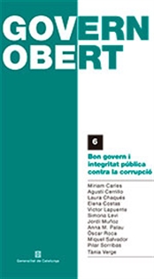 Books Frontpage Bon govern i integritat pública contra la corrupció