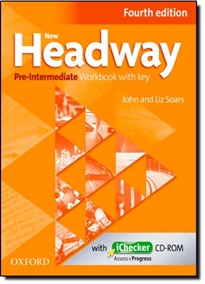 Books Frontpage New Headway 4th Edition Pre-Intermediate. Workbook and iChecker with Key