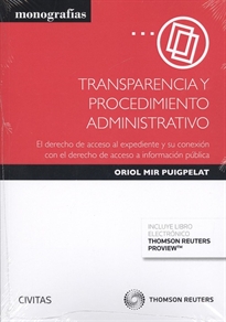 Books Frontpage Transparencia y procedimiento administrativo (Papel + e-book)