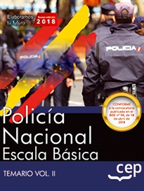Books Frontpage Policía Nacional Escala Básica. Temario Vol. II.