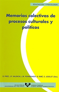 Books Frontpage Memorias colectivas de procesos culturales y políticos