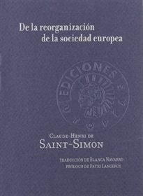 Books Frontpage De la reorganización de la sociedad europea