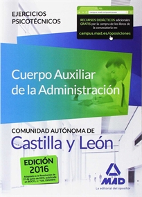 Books Frontpage Cuerpo Auxiliar de la Admón de la Comunidad Autónoma de Castilla y León. Ejercicios Psicotécnicos