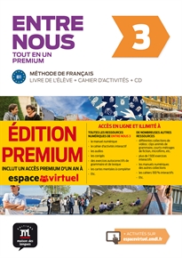 Books Frontpage Entre nous Tot en un 3 Premium Livre de lélève + Cahier + CD