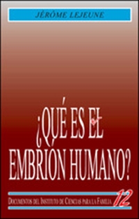 Books Frontpage ¿Qué es el embrión humano ?