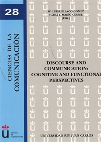 Books Frontpage Discourse and communication: cognitive and functional perspectives