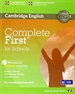 Front pageComplete First for Schools for Spanish Speakers Workbook without Answers with Audio CD