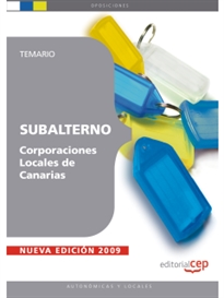 Books Frontpage Subalterno Corporaciones Locales de Canarias. Temario