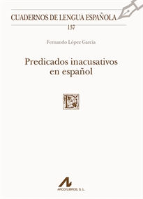 Books Frontpage Predicados inacusativos en español