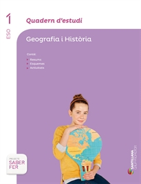 Books Frontpage Quadern D'Estudi Geografia I Historia 1 Eso Saber Fer