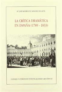 Books Frontpage La crítica dramática en España (1789-1833)