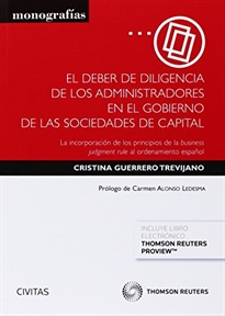 Books Frontpage El deber de diligencia de los administradores en el gobierno de las sociedades de capital (Papel + e-book)