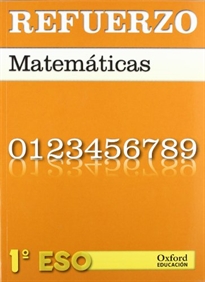 Books Frontpage Matemáticas 1.º ESO. Refuerzo. Cuaderno