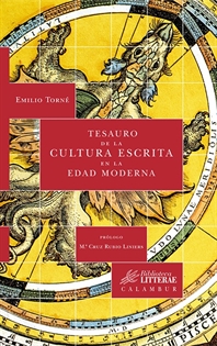 Books Frontpage Tesauro de la cultura escrita en la Edad Moderna